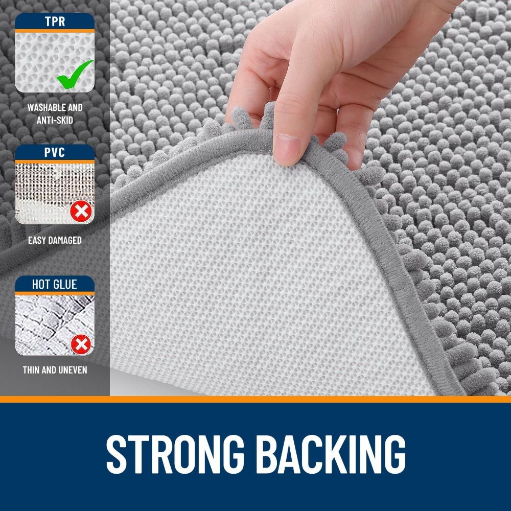 Luxury Shaggy Bath Mat - Non-Slip, Extra Soft, Washable